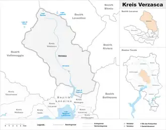 Karte von Kreis Verzasca