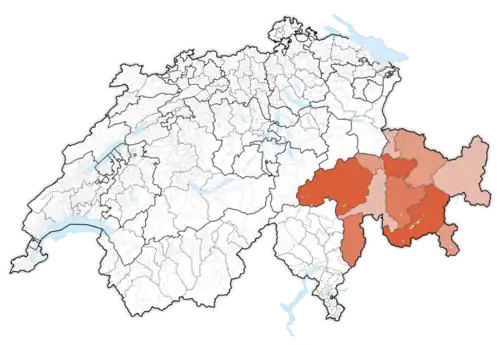 Lage des Kantons in der Schweiz