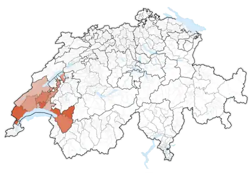 Lage des Kantons in der Schweiz