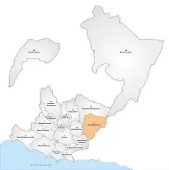 Karte von Chailly/Rovéréaz