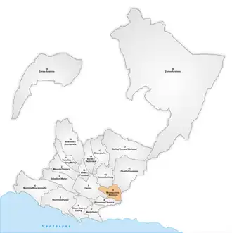 Karte von Mousquines/Bellevue