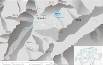 Karte: Doldenhorn auf dem Gebiet der Gemeinde Kandersteg