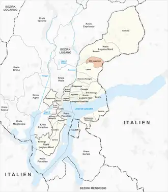 Karte von Villa Luganese