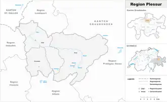 Karte von Region Plessur