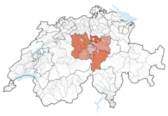 Karte Zentralschweiz