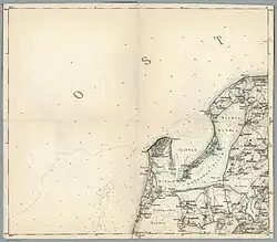 Karte des Gebiets von 1893 mit der Bessinschen Schaar