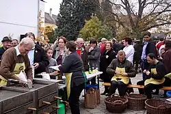 Die gerösteten Edelkastanien stehen im Mittelpunkt