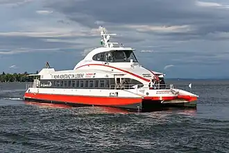 Constanze (2005): Die drei Katamarane dieses Typs sind die schnellsten Passagierschiffe auf dem Bodensee