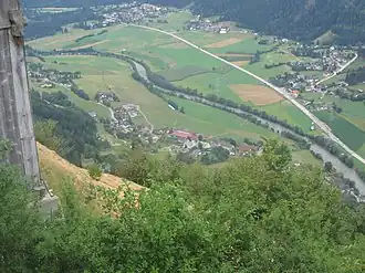 Blick Mölltal auf Penk, Kohlstatt und Napplach