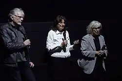 Katja Raganelli (Mitte) mit Regisseurin Magarethe von Trotta und dem Leiter des Filmmuseum München Stefan Drößler