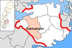Lage der Gemeinde Katrineholm