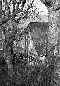 Historische Fotografie der Katzweiler Mühle von Dipl.-Ing. Hugo Henn (1936).