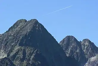 Kežmarský štít, im Hintergrund der Malý Kežmarský štít