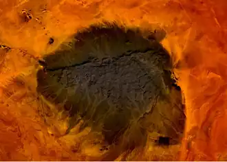 Kediet Ijill vom Weltraum aus gesehen.