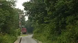 Am ehemaligen Bahnhof Burghaun Ost