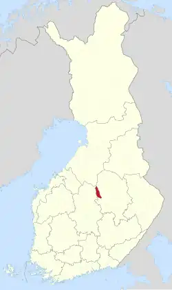 Lage von Keitele in Finnland