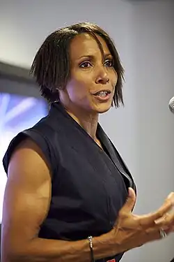 Kelly Holmes (hier im Jahr 2009), 2000 Olympiadritte und 1995 WM-Medaillengewinnerin über 800 und 1500&nbsp;Meter, wurde&nbsp;Vizeweltmeisterin
