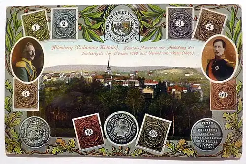 Ansichtskarte von Neutral-Moresnet, um 1900