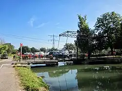 Hafen und Klappbrücke, Kembs