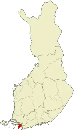 Lage von Kimitoön in Finnland