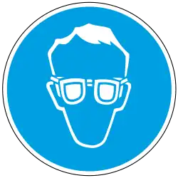 Augenschutz benutzen