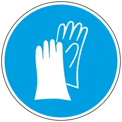 Schutzhandschuhe benutzen