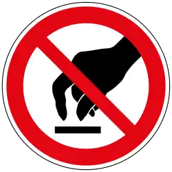 KennV Verbotszeichen Berühren