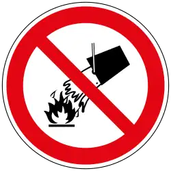 KennV Verbotszeichen LöschenmitWasser