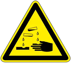 KennV Warnzeichen Ätzenden