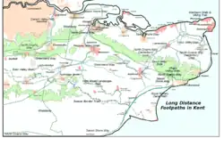 Karte des Wanderweges