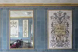 Ehemaliges Museums-Café mit historisierender Wandverkleidung