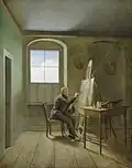Caspar David Friedrich in seinem Atelier (Georg Friedrich Kersting, Fassung um 1811)