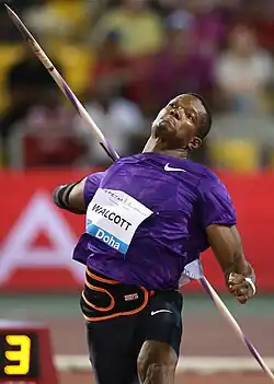 Olympiasieger Keshorn Walcott kam hier mit 76,83&nbsp;m nicht über die Qualifikation&nbsp;hinaus