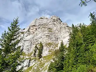 Die Kesselwand von Süden aus betrachtet