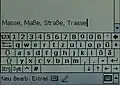 Virtuelle Tastatur auf einem Pocket-PC