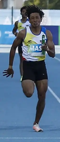 Foto eines laufenden Sportlers