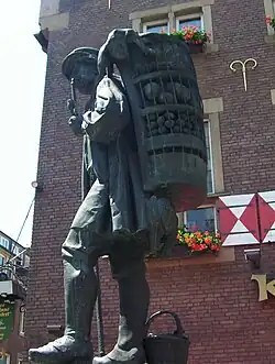 Der Kiepenkerl mit einer korbartigen Trage