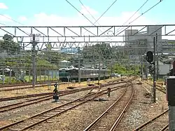 Gleise in Richtung Shingū