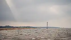 Leuchtturm Kiipsaare, fotografiert von der Spitze des Kiipsaare Nukk, 2023