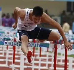 Kim Byoung-jun Rang acht in 13,81&nbsp;s