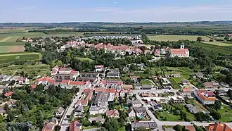 Luftaufnahme von Kirchberg am Wagram