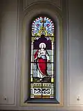 Neugotisches Farbglasfenster