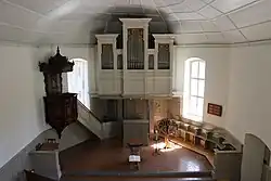 Innenansicht der reformierten Kirche