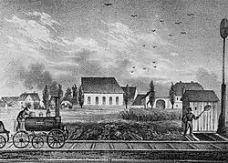 Paunsdorfer Dorfkirche (um 1850)