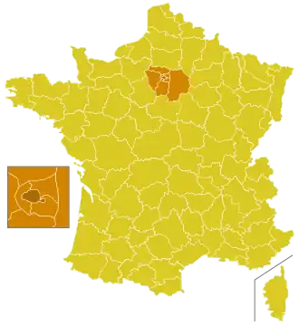 Karte der Kirchenprovinz