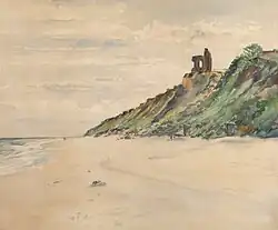 Kirchenruine von Hoff in Pommern (1934)