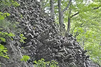 Schichtung an der Ostseite