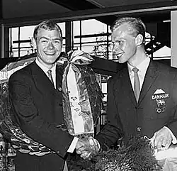 Die beiden Medaillengewinner von Tokio 1964: links Kjell Rodian (Silber), rechts Preben Isaksson (Bronze)
