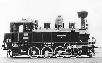 Eine der ersten zwei Lokomotiven des Panzerzuges, hier eine ungepanzerte Lokomotive der Baureihe 178