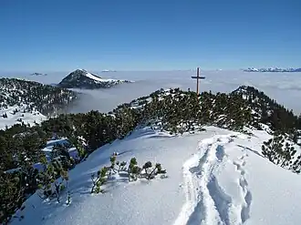 Blick vom Gipfel des Klaffen nach Westen